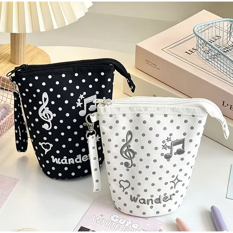 กระเป๋าดินสอปักลายโน้ตดนตรีลาย - Pencil Case Large บทวิจารณ์และราคา
