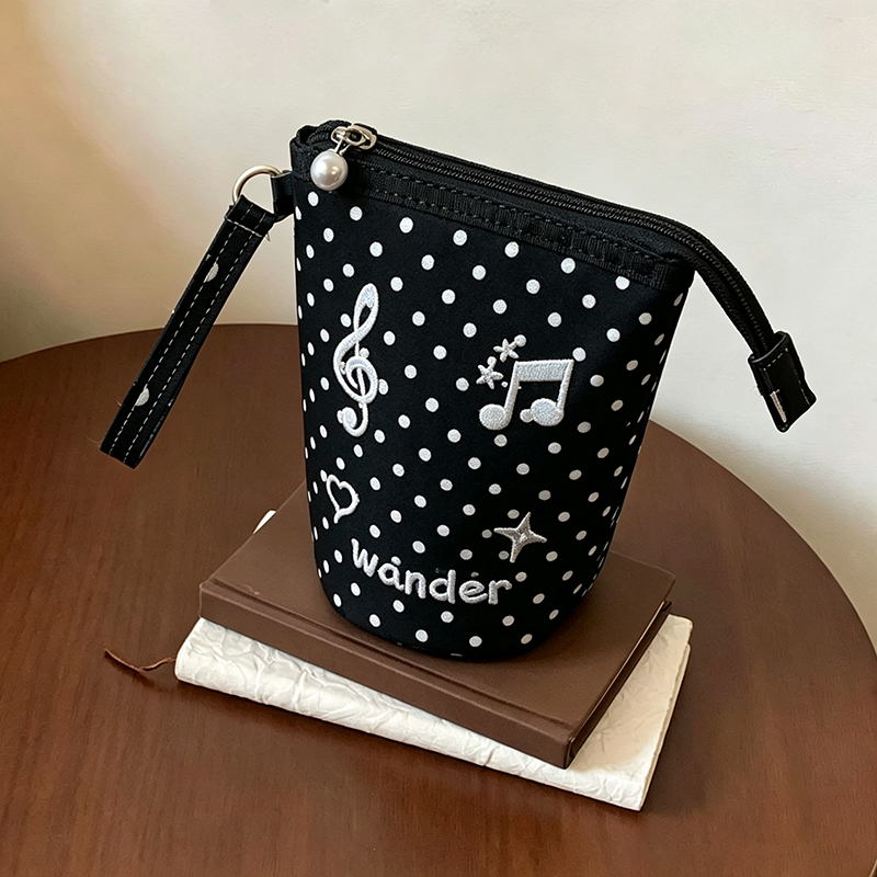 กระเป๋าดินสอปักลายโน้ตดนตรีลาย - Pencil Case Large บทวิจารณ์และราคา