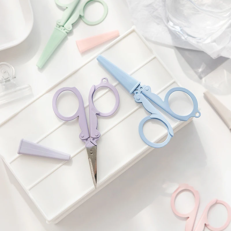 กรรไกรพับสีโมรันดีน่ารัก พกพาส - Stationery And Office Supply Chain บทวิจารณ์และราคา