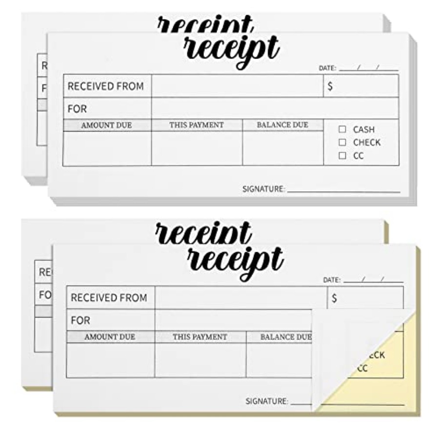 สมุดใบเสร็จแบบคาร์บอนเลส 4 เล่ - Carbon Copy Book บทวิจารณ์และราคา