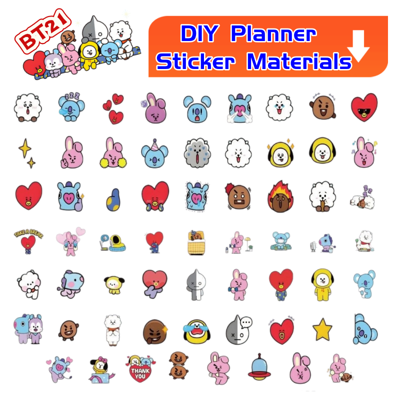 สติ๊กเกอร์ BT21 koya RJ tata S - Memo Pad Sticky บทวิจารณ์และราคา