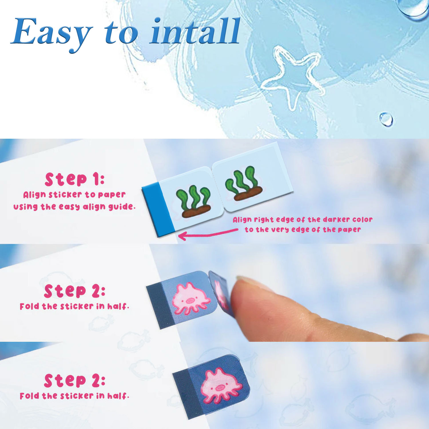สัตว์ทะเล Lil Tab สติกเกอร์แท็ - Memo Pad Sticky บทวิจารณ์และราคา