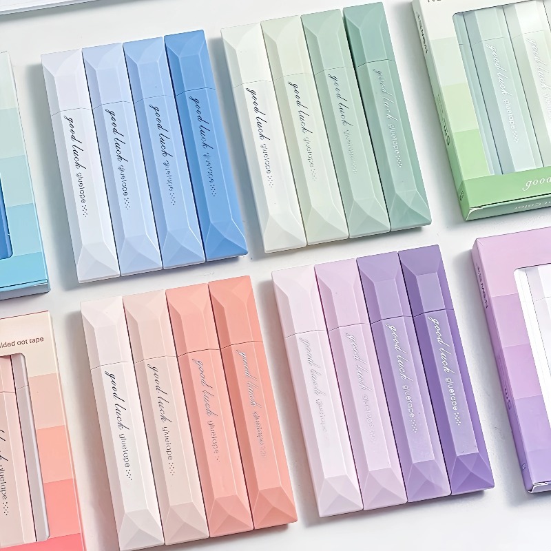 เทปกาวสองหน้าสีไล่เฉด 4 ชิ้น,  - Memo Pad Sticky บทวิจารณ์และราคา