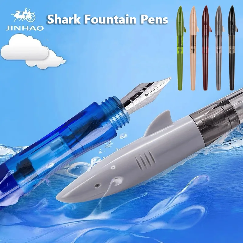 Jinhao น่ารัก Shark Fountain ป - Stationery Supply Business บทวิจารณ์และราคา