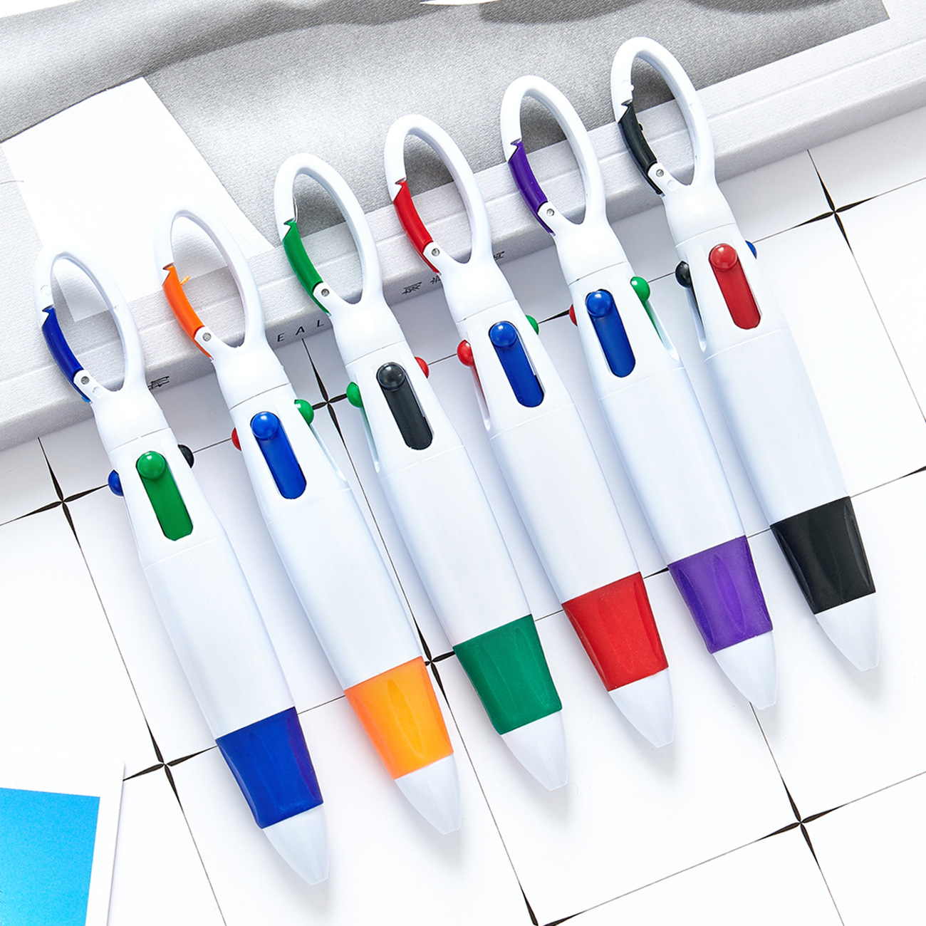 2 ชิ้นปากกาเจล 4 สีหมึกแบบพกพา - Stationery And Office Supply Chain บทวิจารณ์และราคา